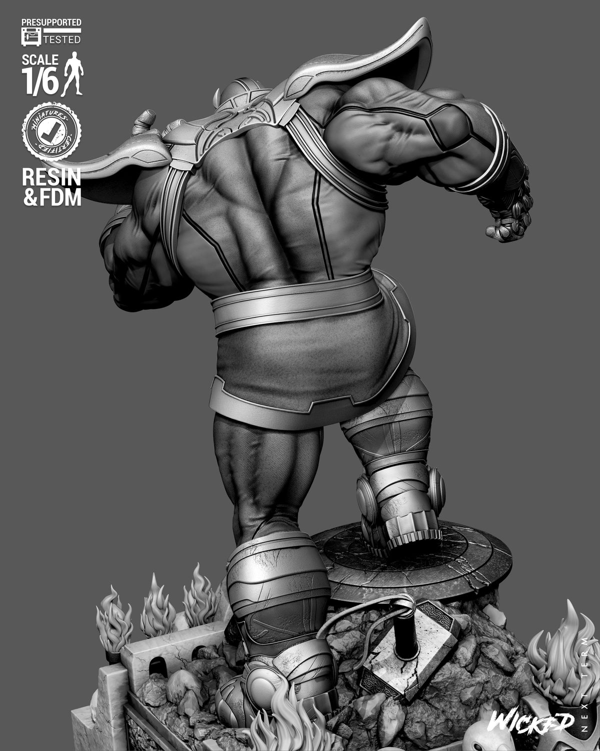 Thanos 3D Printed Resin Figure – Marvel Collector Statue UK