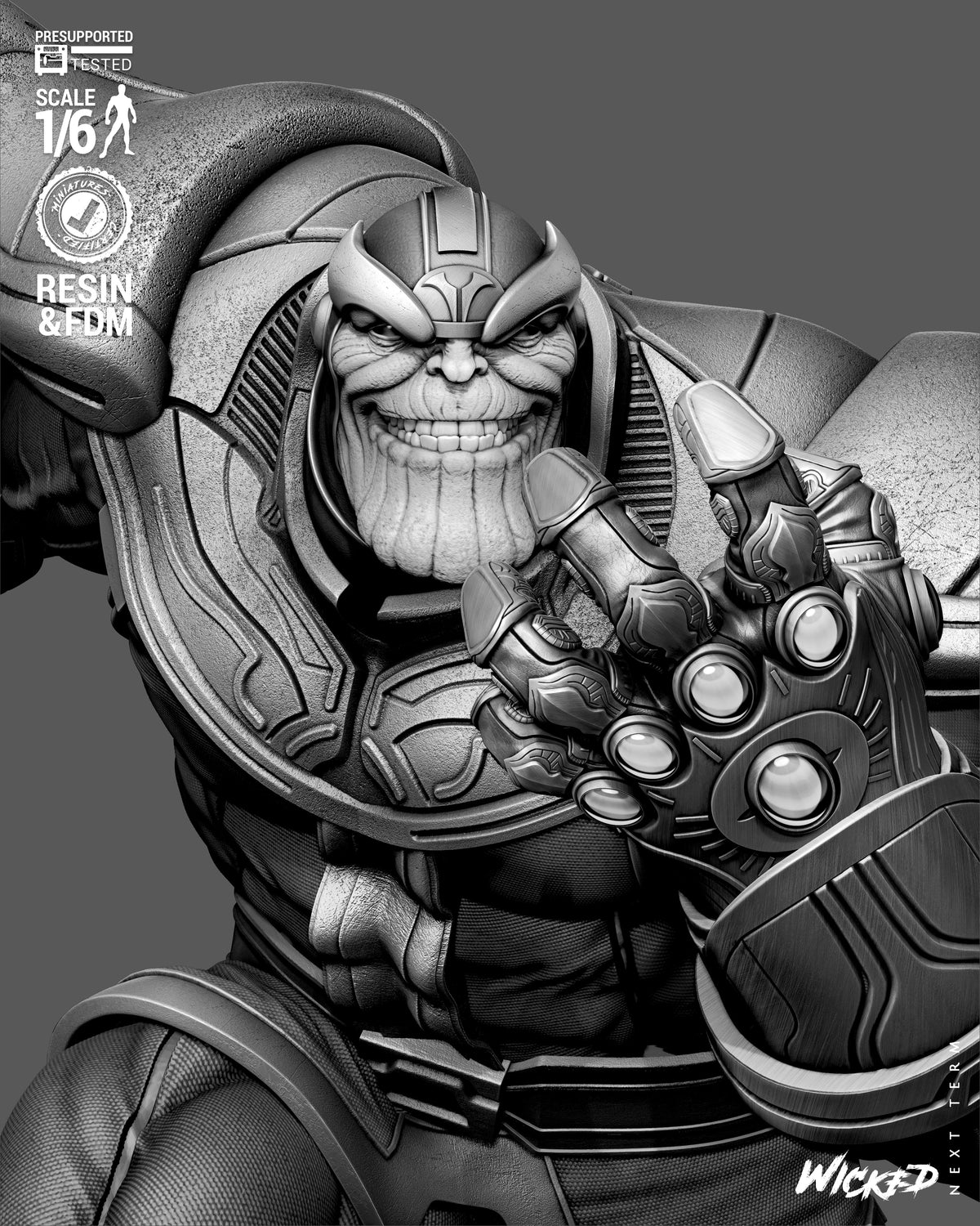 Thanos 3D Printed Resin Figure – Marvel Collector Statue UK