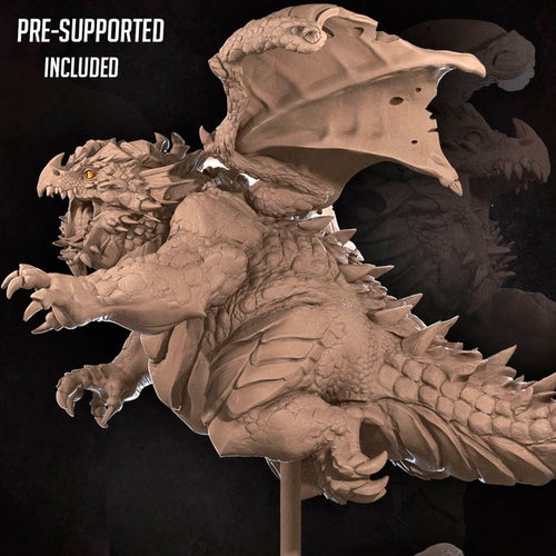 Chonky Dragon 3D Printed FDM Figurine – Cute Fantasy Collector Gift UK